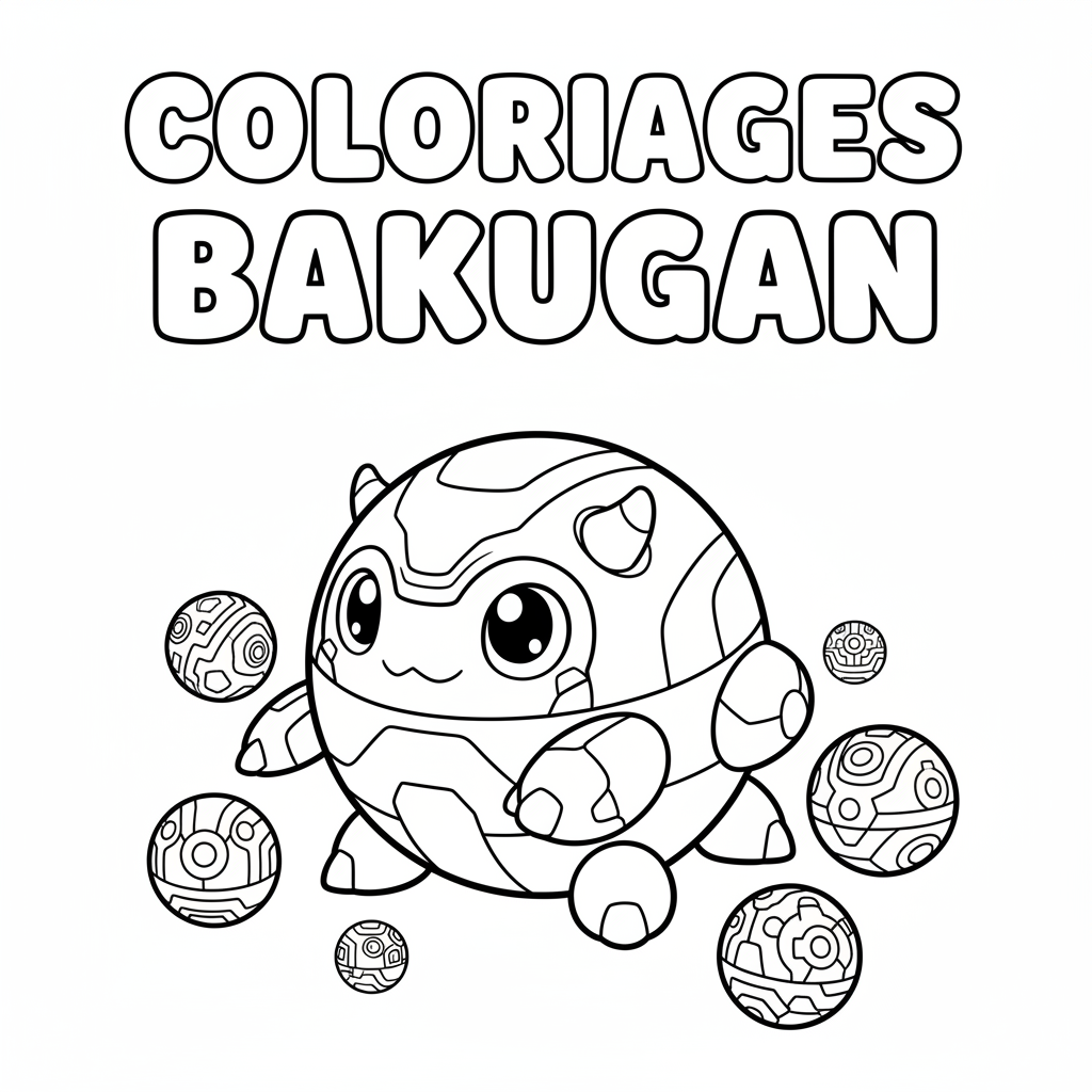 Coloriage coloriages bakugan 1
