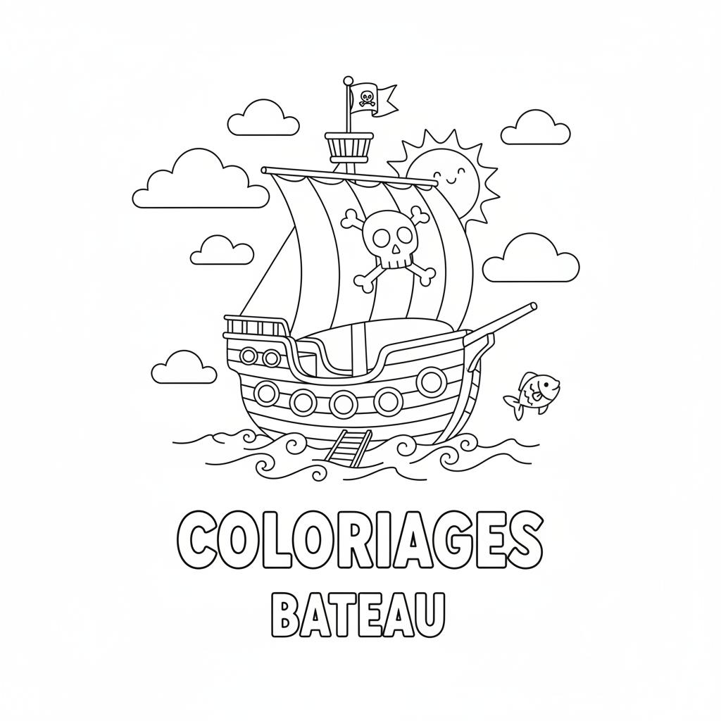 Coloriage coloriages bateau 2