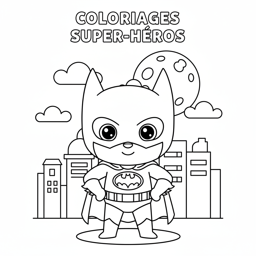 Coloriage Coloriages Batman Gratuit à Imprimer