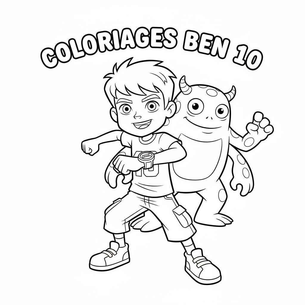 Coloriage Coloriages Ben 10 Gratuit à Imprimer
