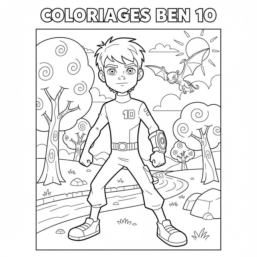 Coloriage coloriages ben 10 3