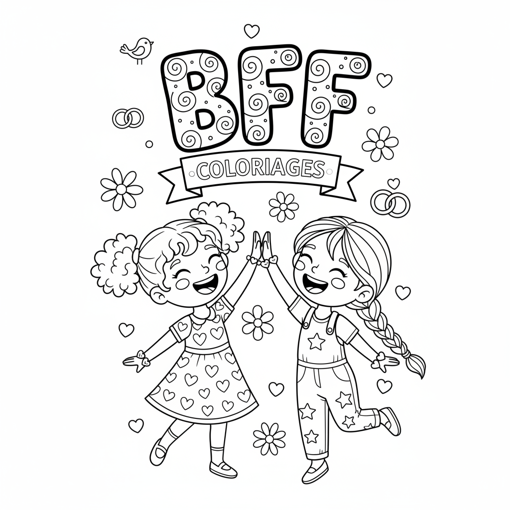 Coloriage coloriages bff 2