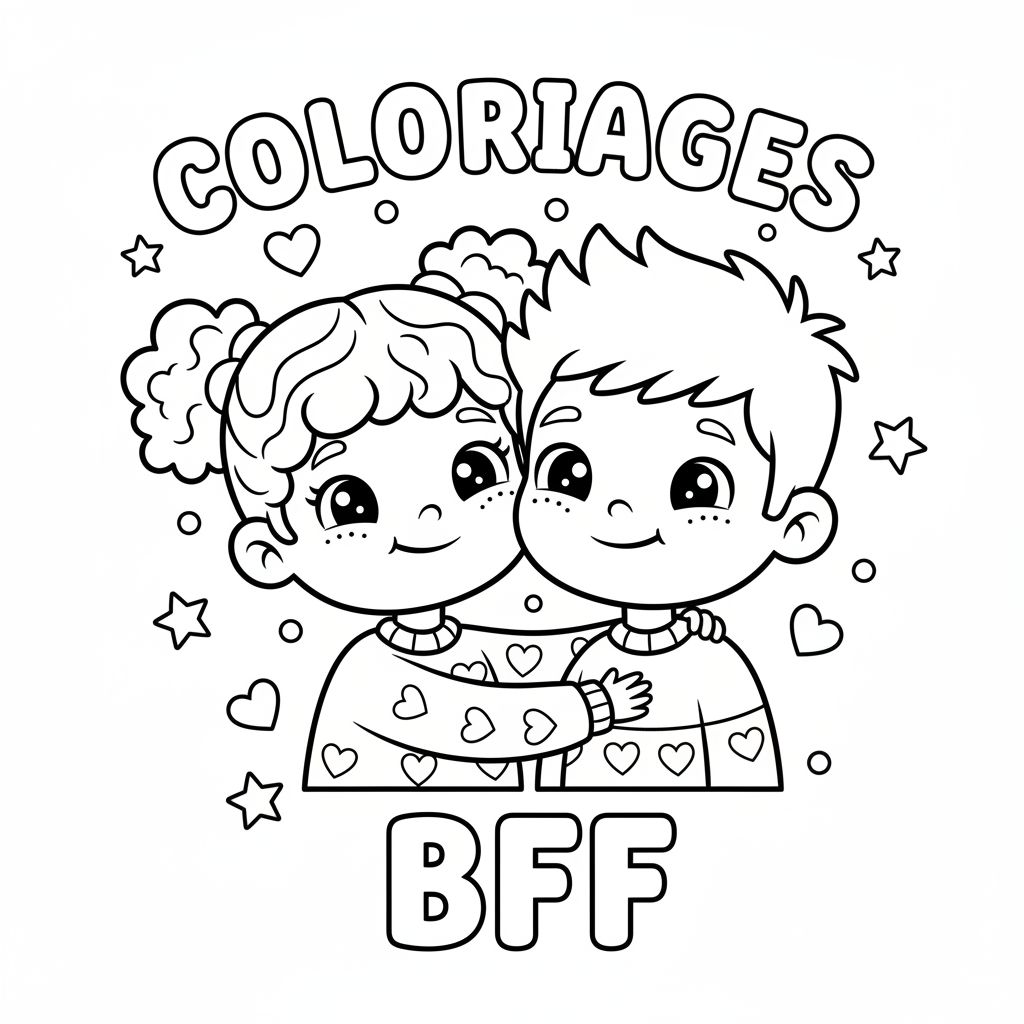 Coloriage coloriages bff 4