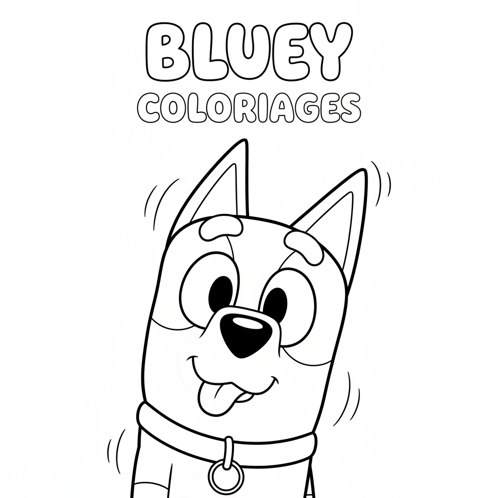 Coloriage coloriages bluey 4