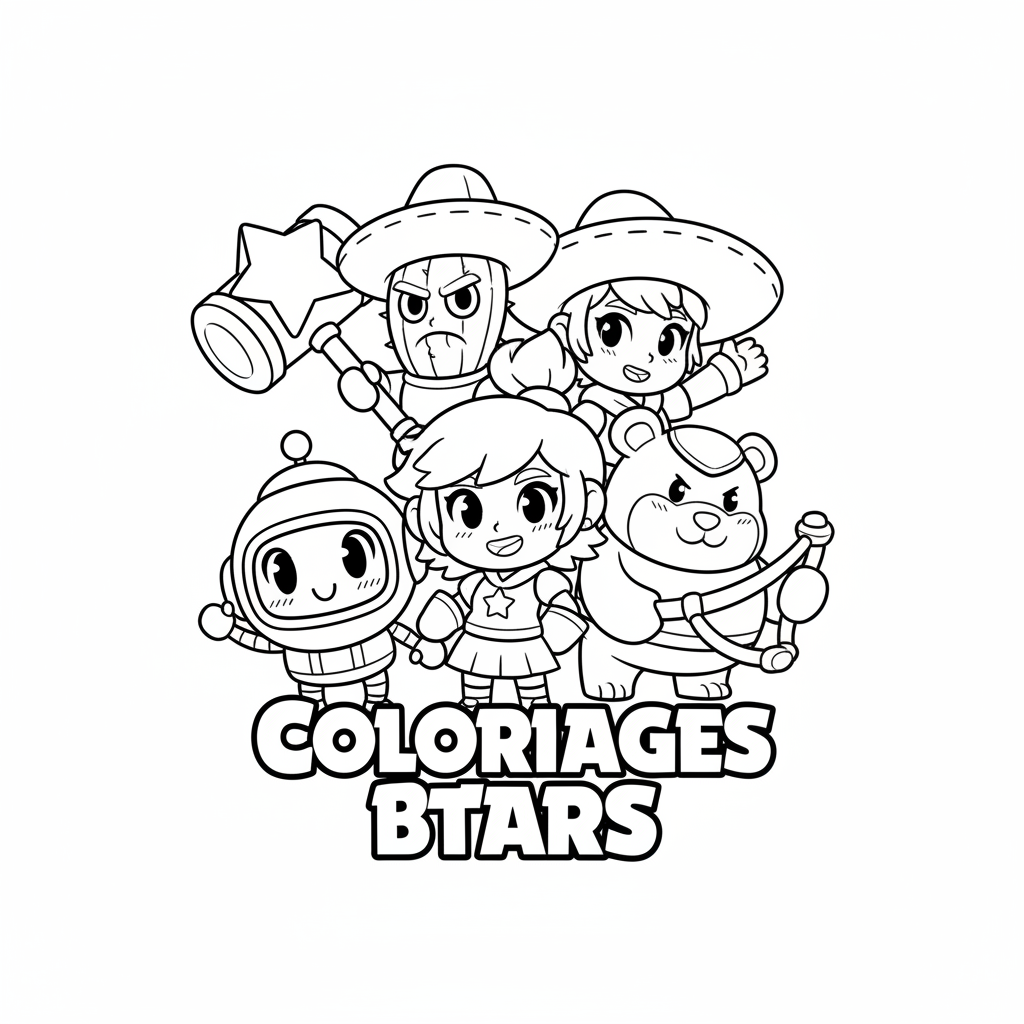 Coloriage coloriages brawl star 4