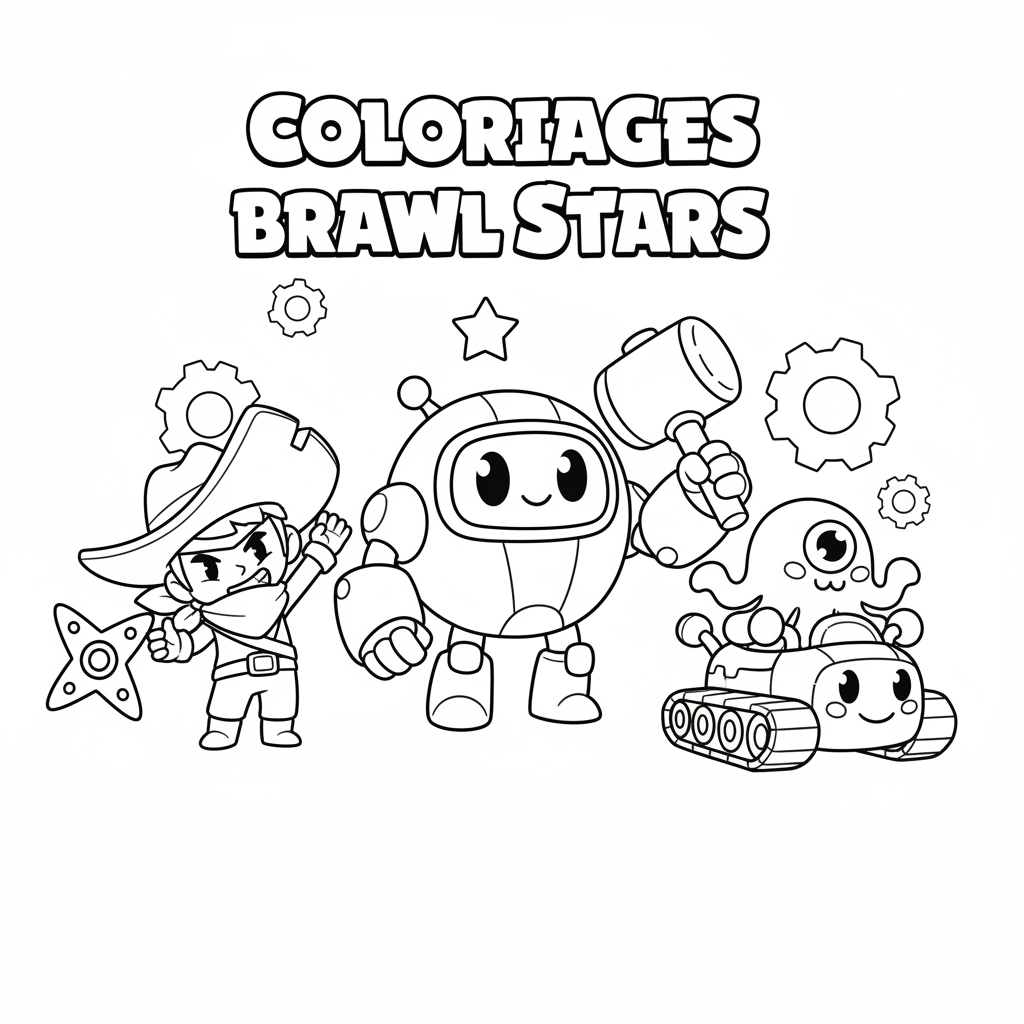 Coloriage coloriages brawl stars