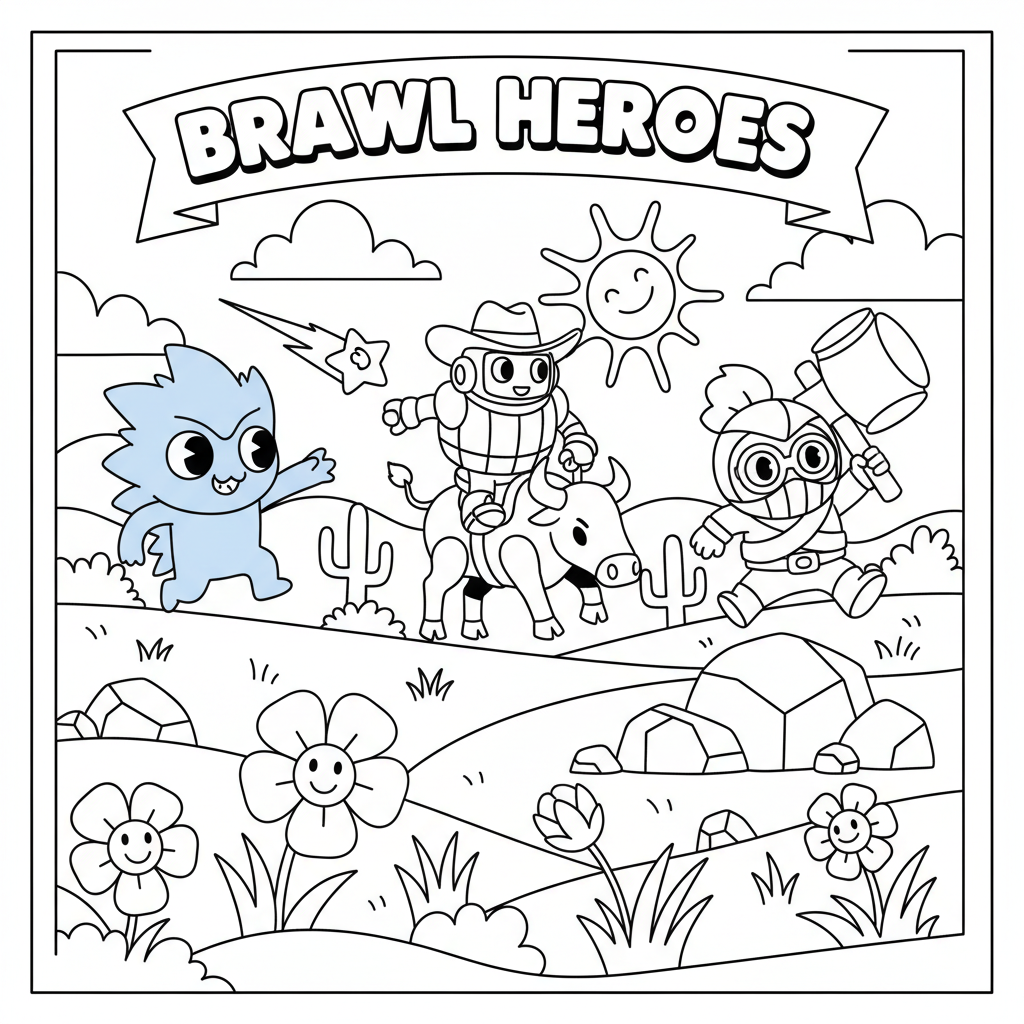 Coloriage coloriages brawl stars 3