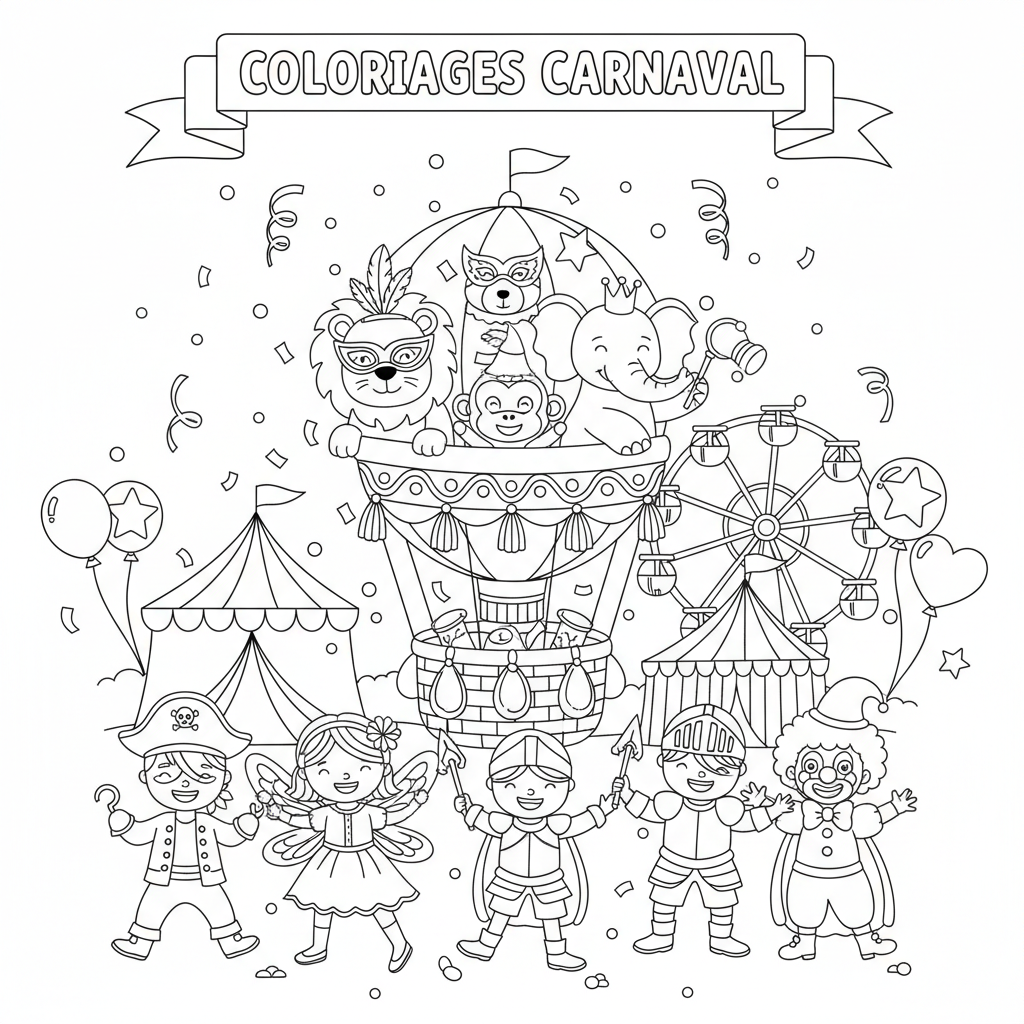 Coloriage coloriages carnaval 2