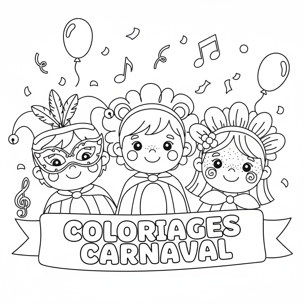Coloriage coloriages carnaval 4