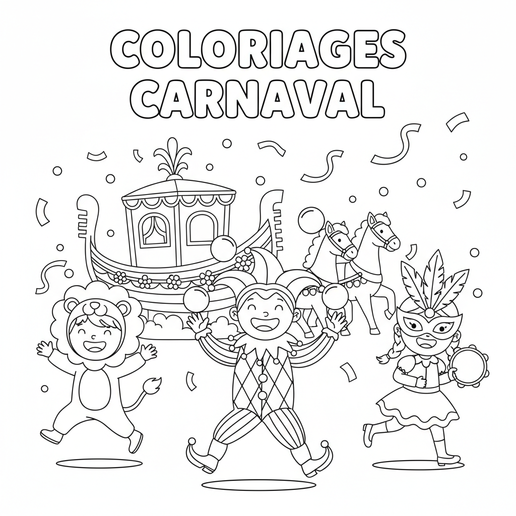 Coloriage coloriages carnaval 5