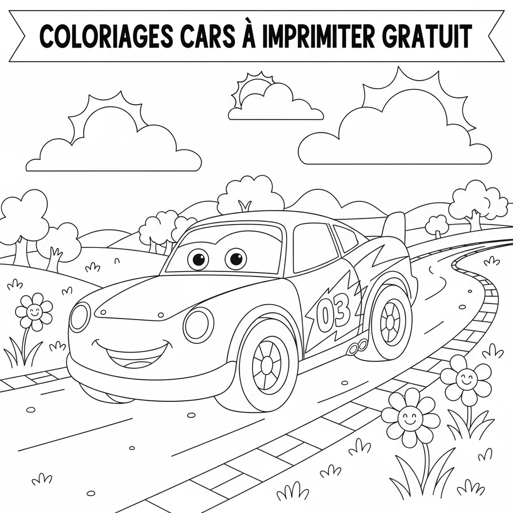 Coloriage coloriages cars à imprimer gratuit 3