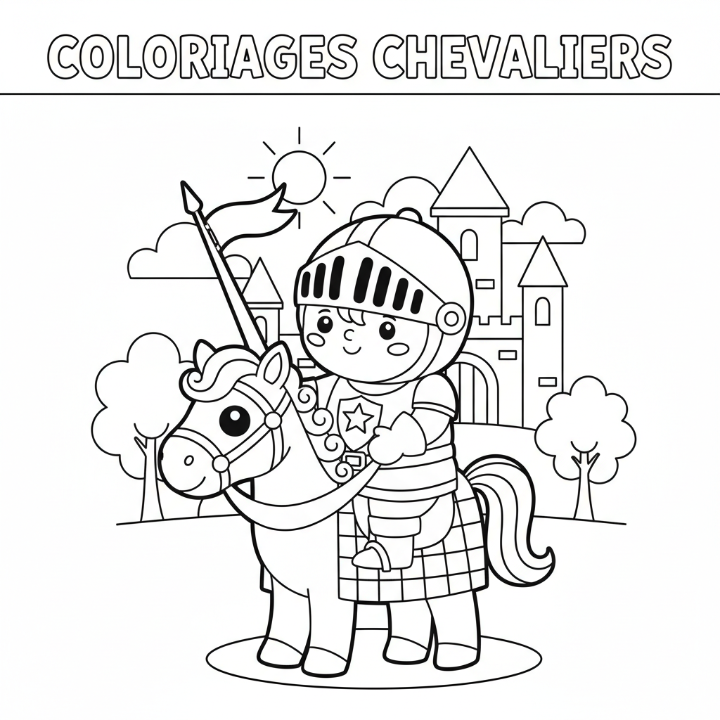 Coloriage coloriages chevaliers