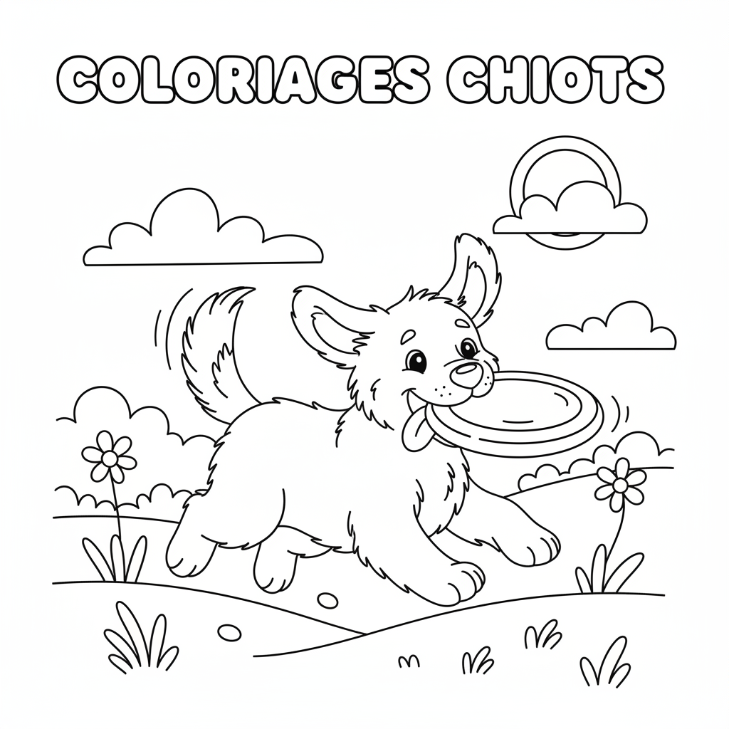 Coloriage coloriages chiots 5