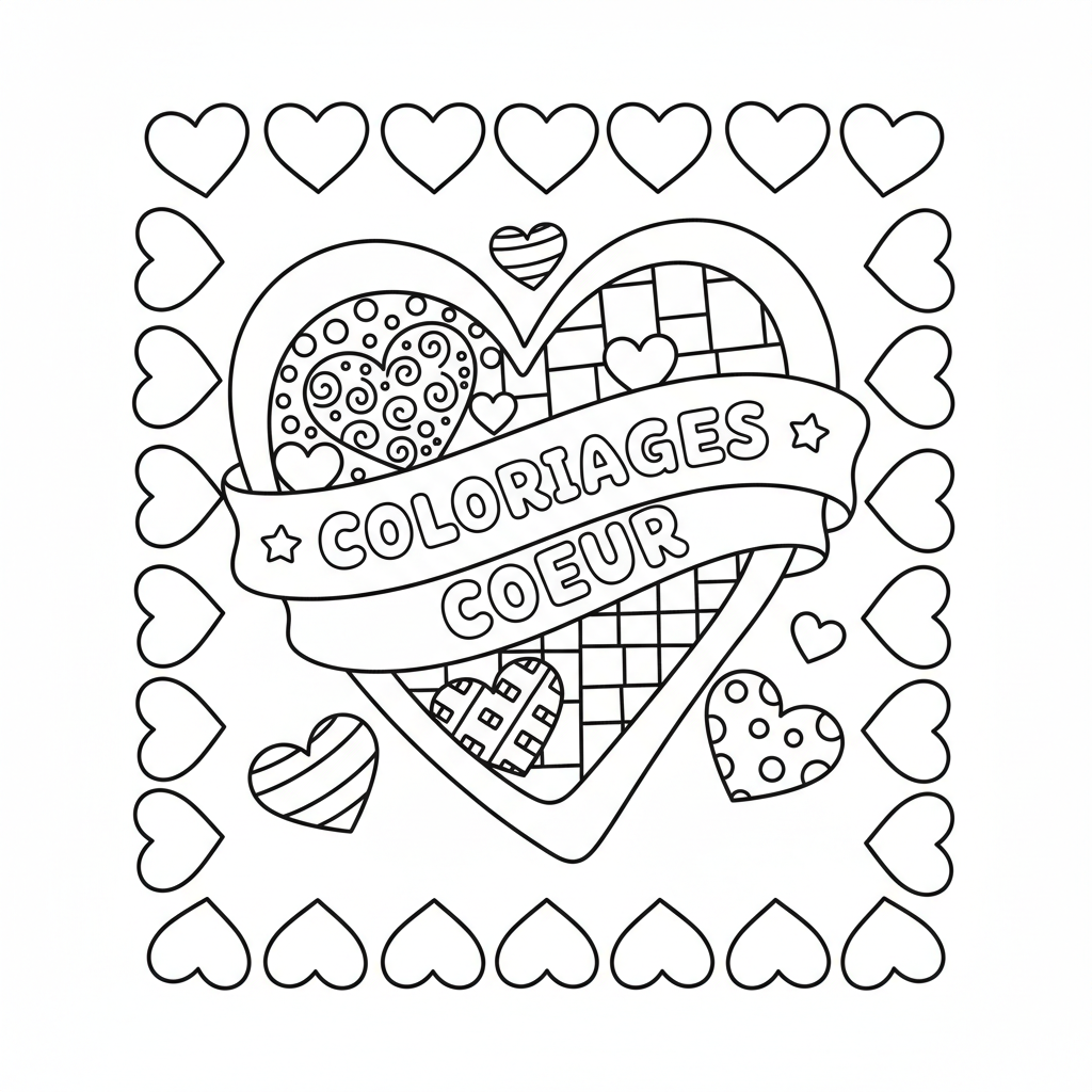 Coloriage coloriages coeur 2