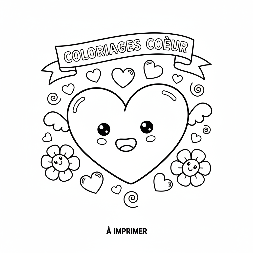 Coloriage coloriages coeur a imprimer