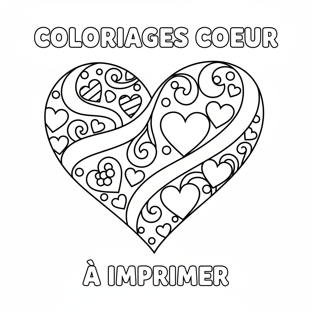 Coloriage coloriages coeur a imprimer 2