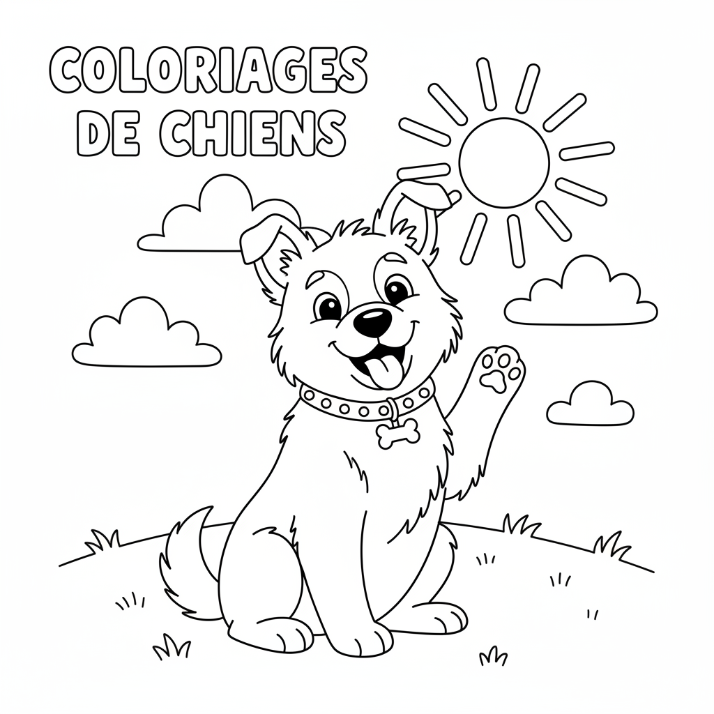 Coloriage coloriages de chiens 2