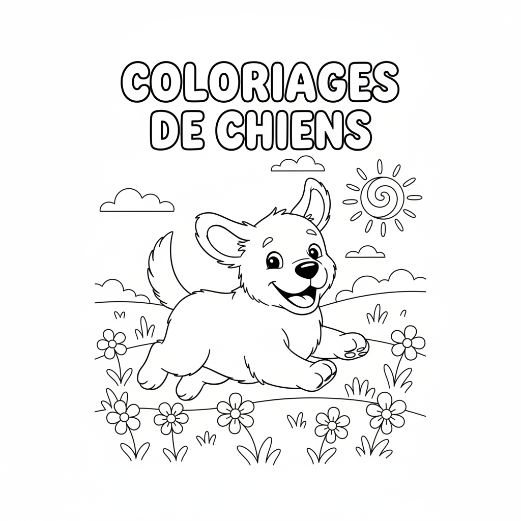 Coloriage coloriages de chiens 5