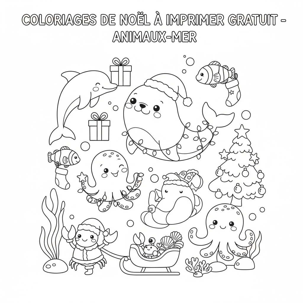 Coloriage coloriages de noel a imprimer gratuit