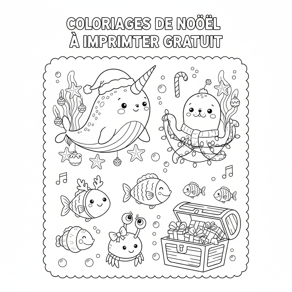 Coloriage coloriages de noel a imprimer gratuit 4