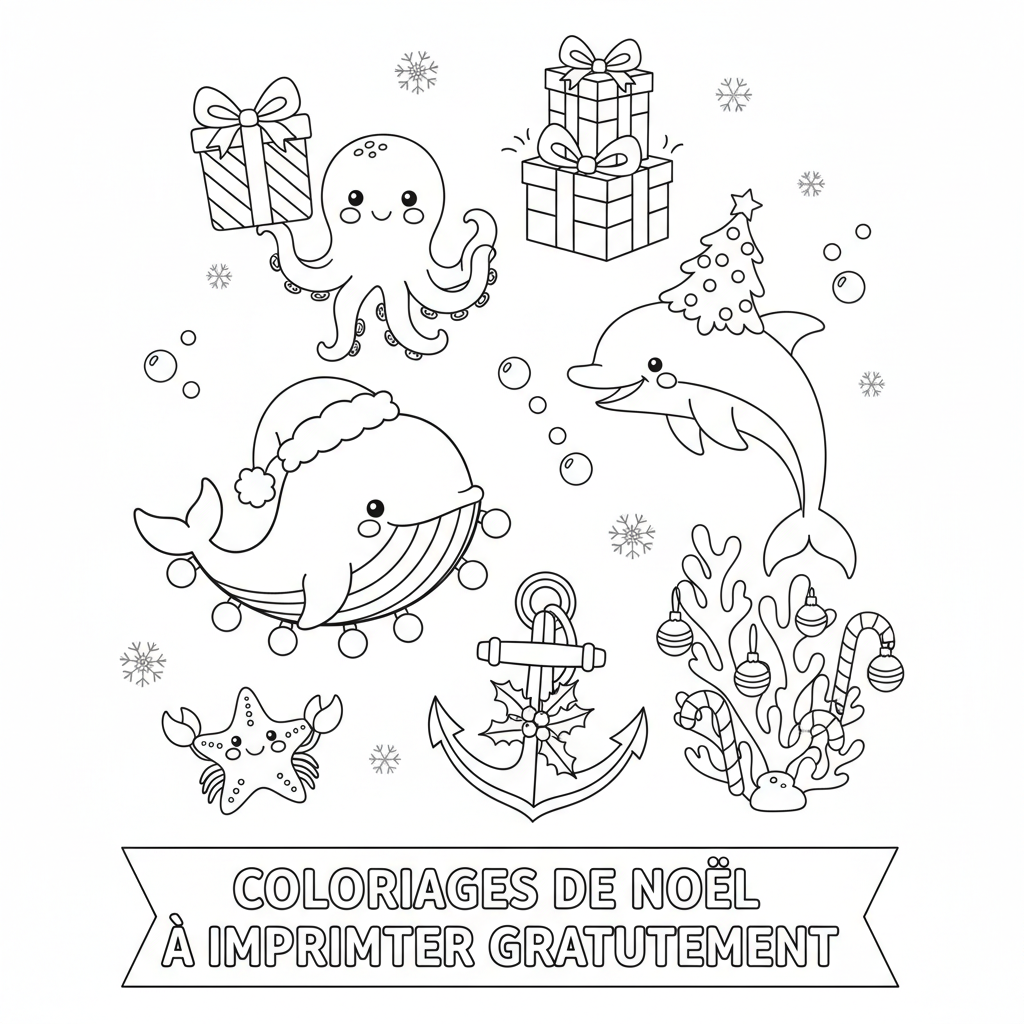 Coloriage coloriages de noel a imprimer gratuitement