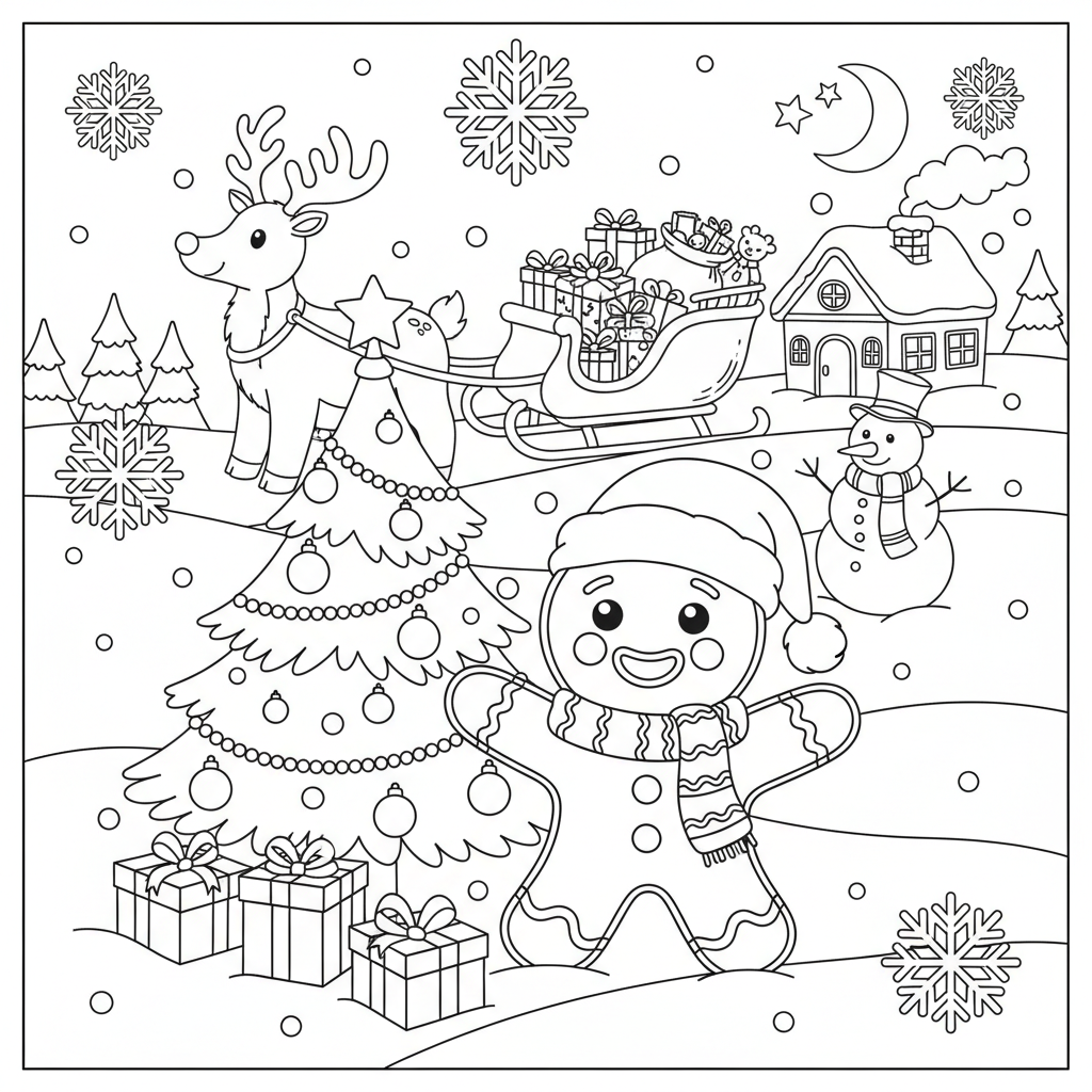 Coloriage coloriages de noel disney 2