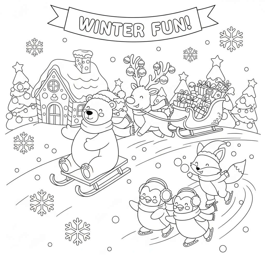 Coloriage coloriages de noel disney 5