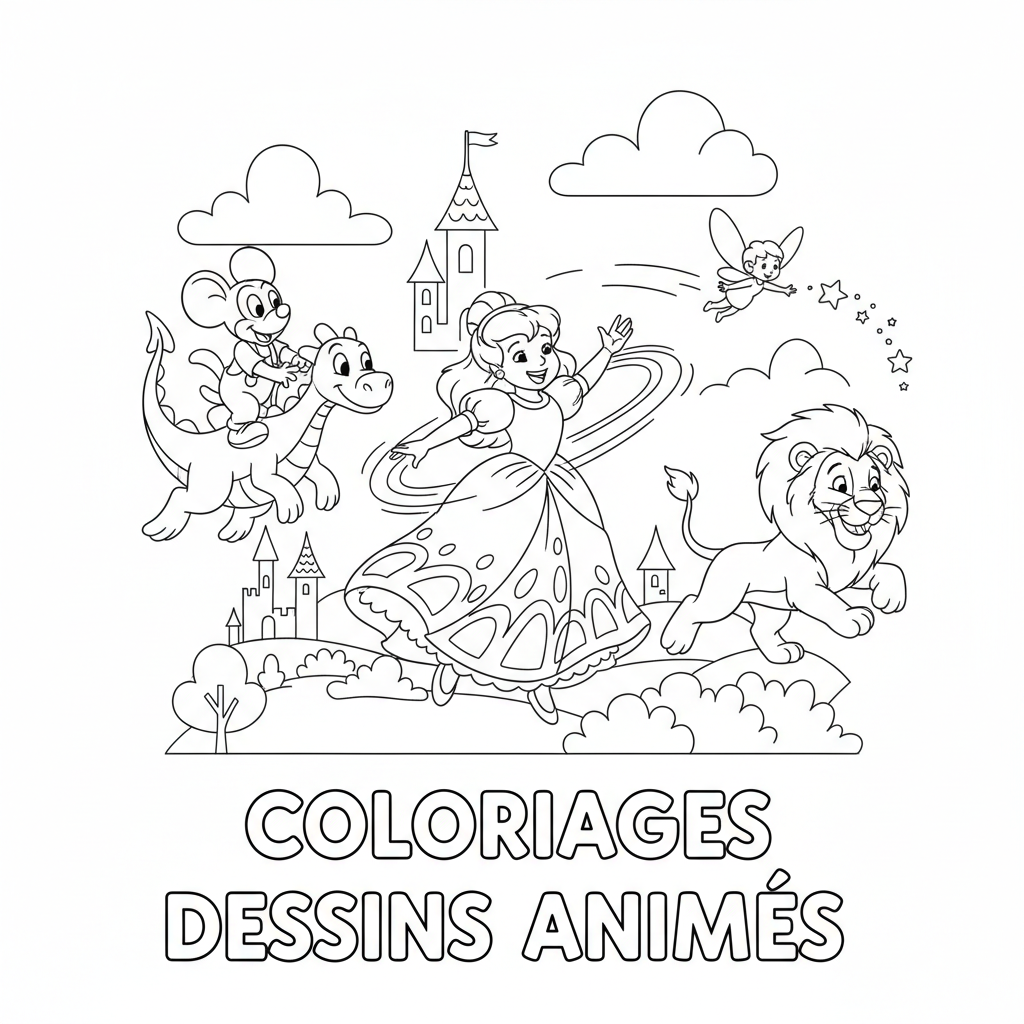 Coloriage coloriages dessins animés disney 5