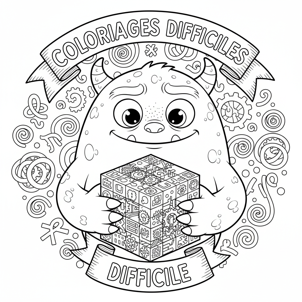 Coloriage coloriages difficiles 4