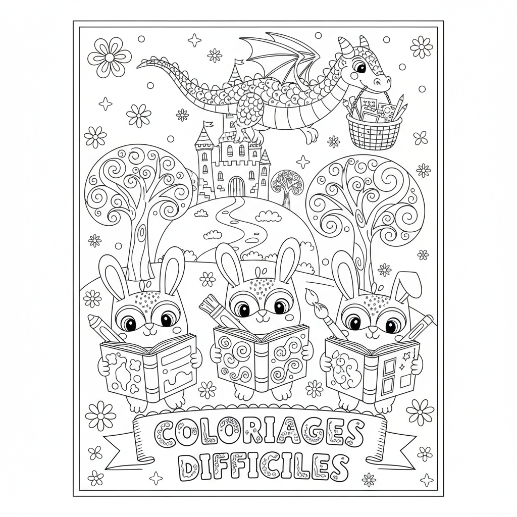Coloriage coloriages difficiles à imprimer 2