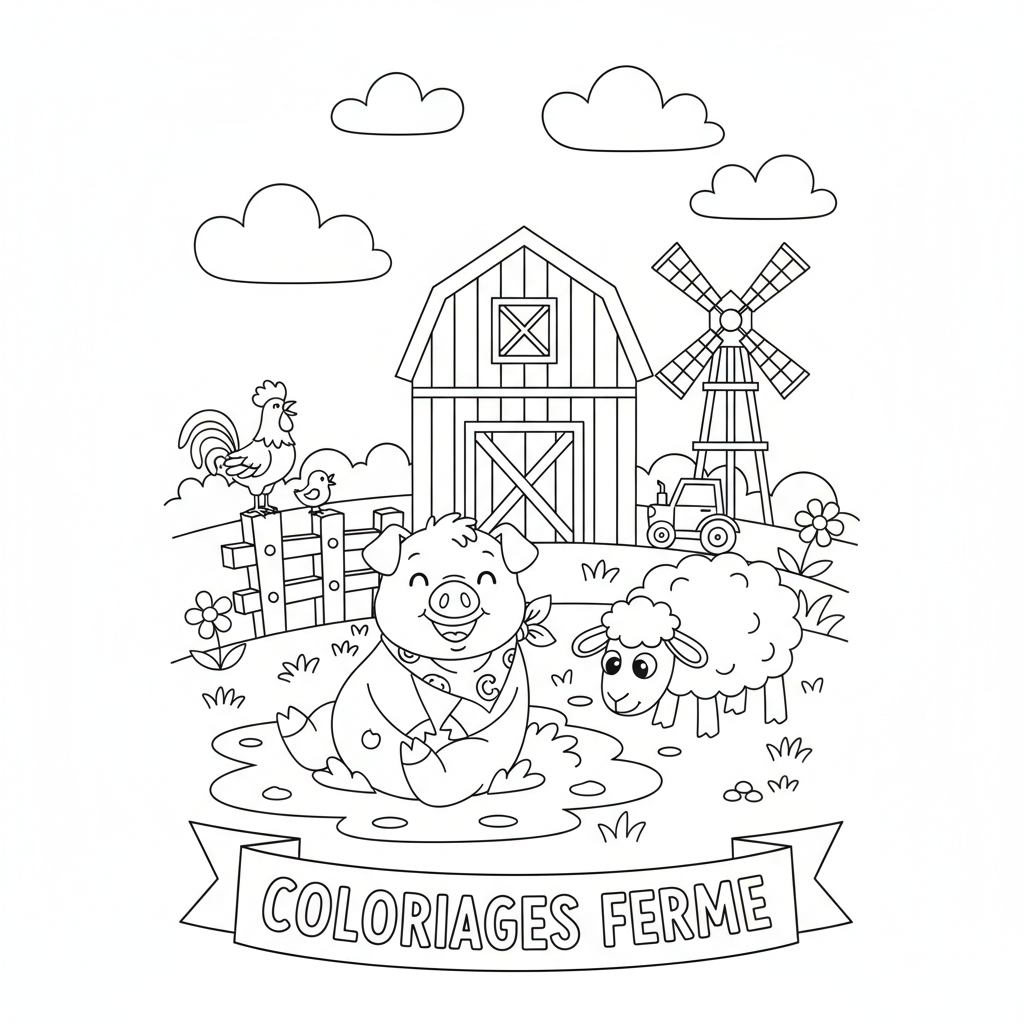 Coloriage coloriages ferme 2