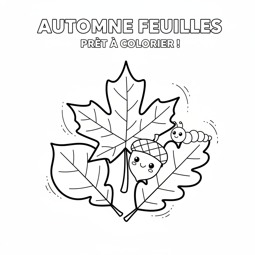 Coloriage coloriages feuilles d automne