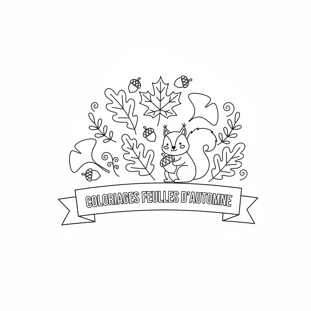 Coloriage coloriages feuilles d'automne