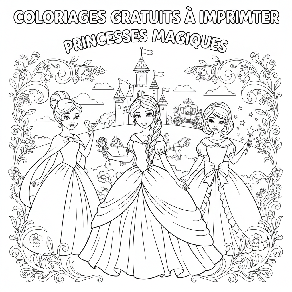 Coloriage coloriages gratuits à imprimer princesses disney 2