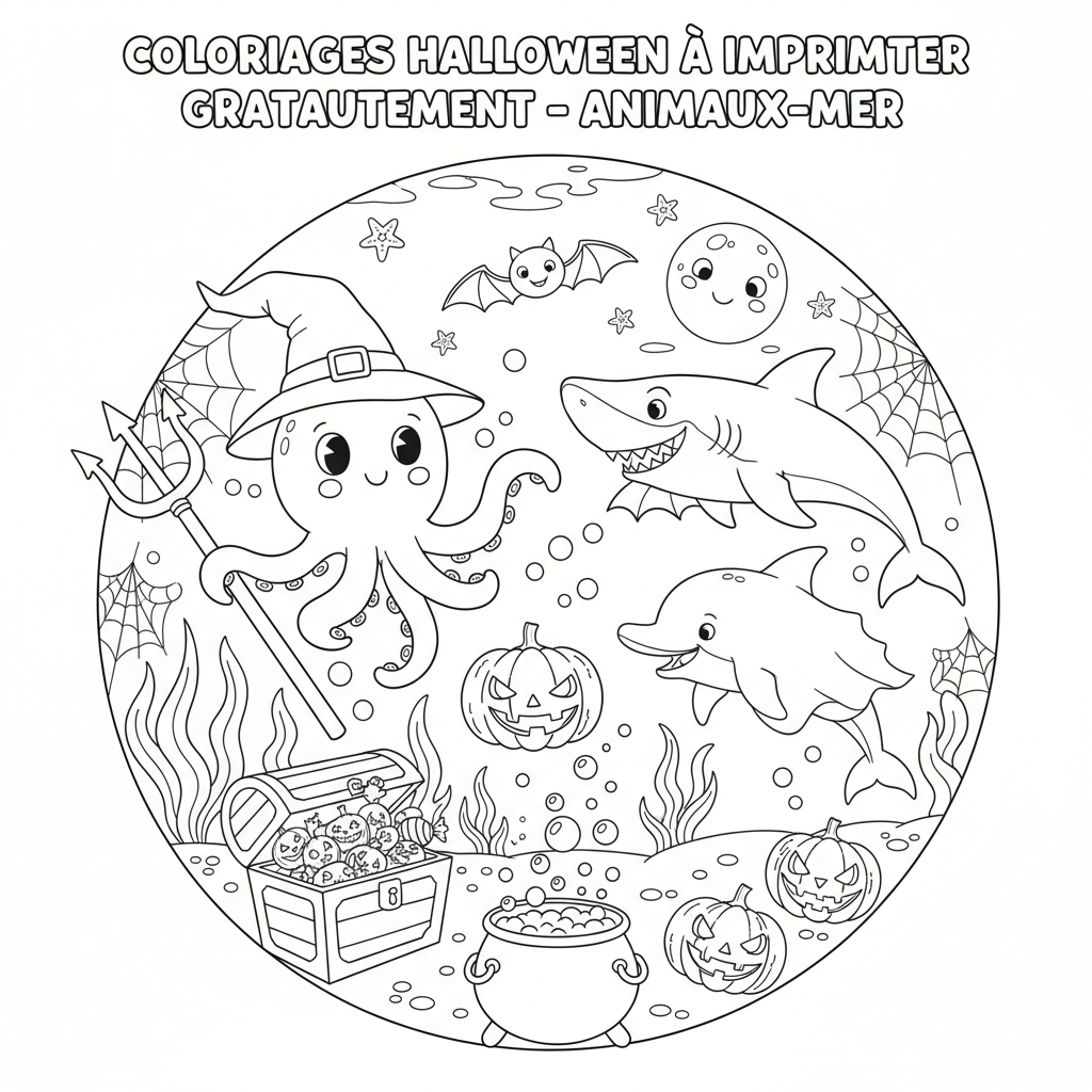 Coloriage coloriages halloween à imprimer gratuitement 5