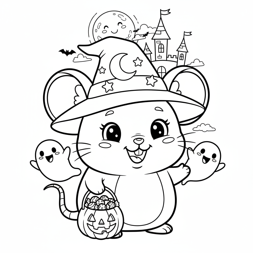 Coloriage coloriages halloween disney 4