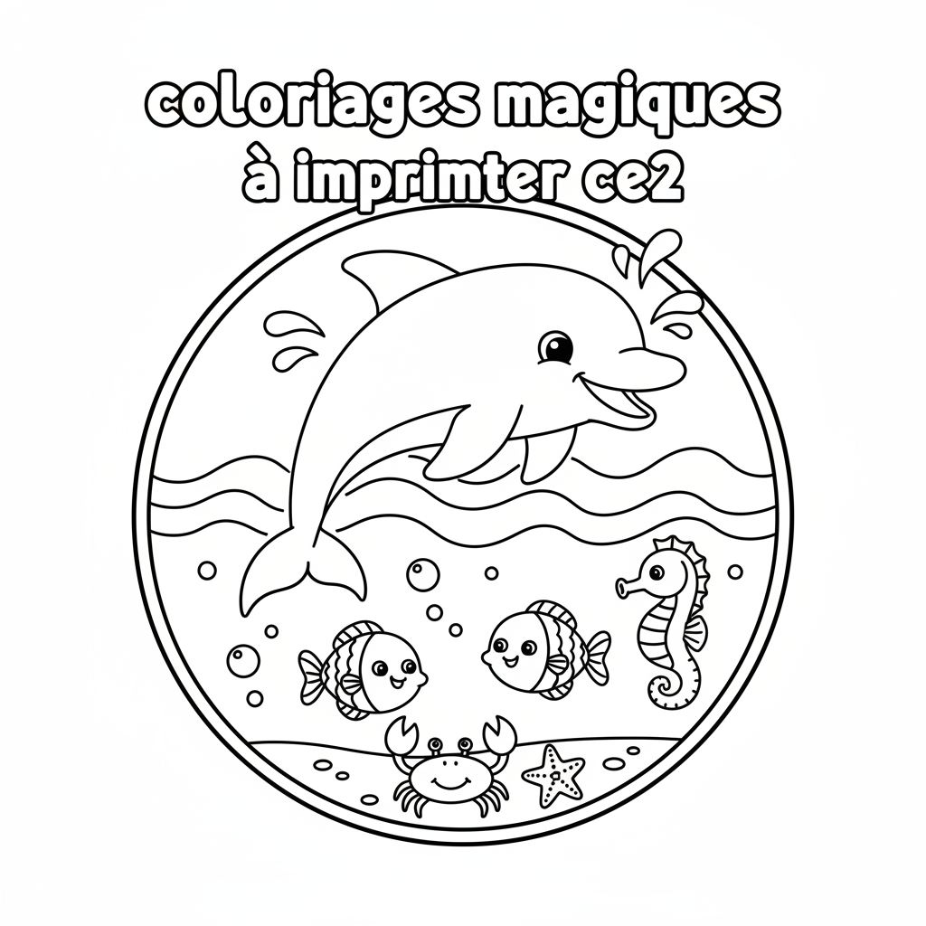 Coloriage coloriages magiques à imprimer ce2 3