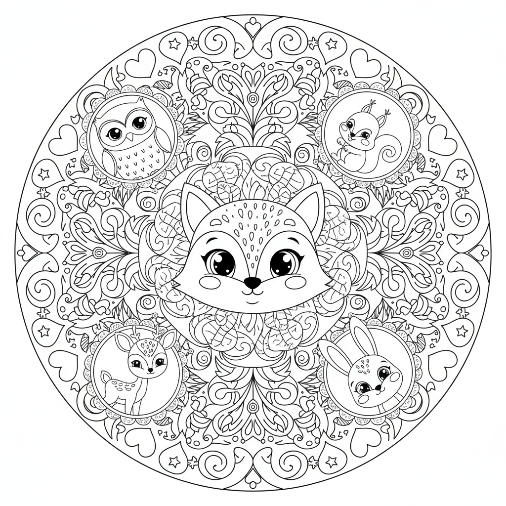 Coloriage Mandala Disney Gratuit à Imprimer