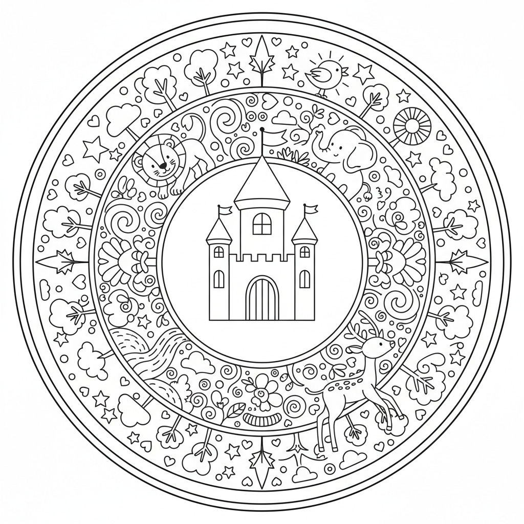 Coloriage coloriages mandala disney 3