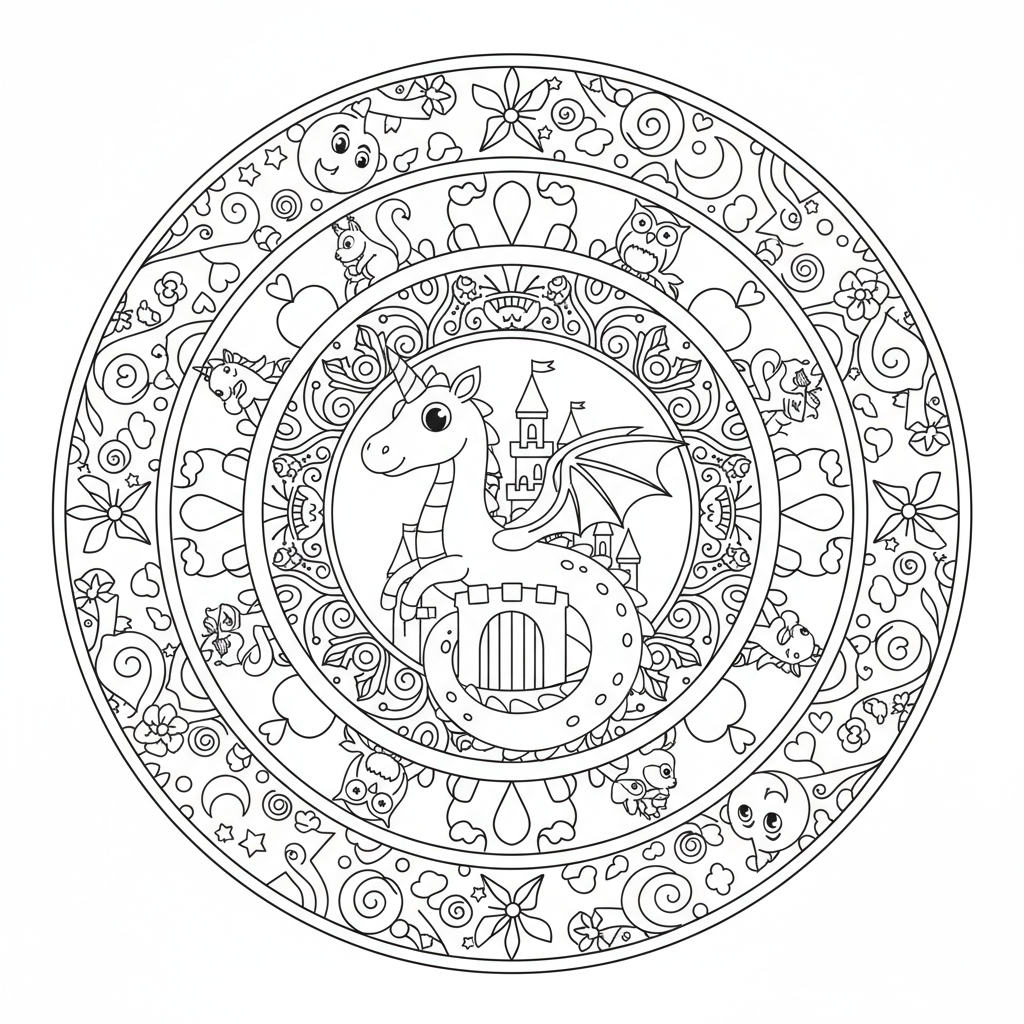 Coloriage coloriages mandala disney 5