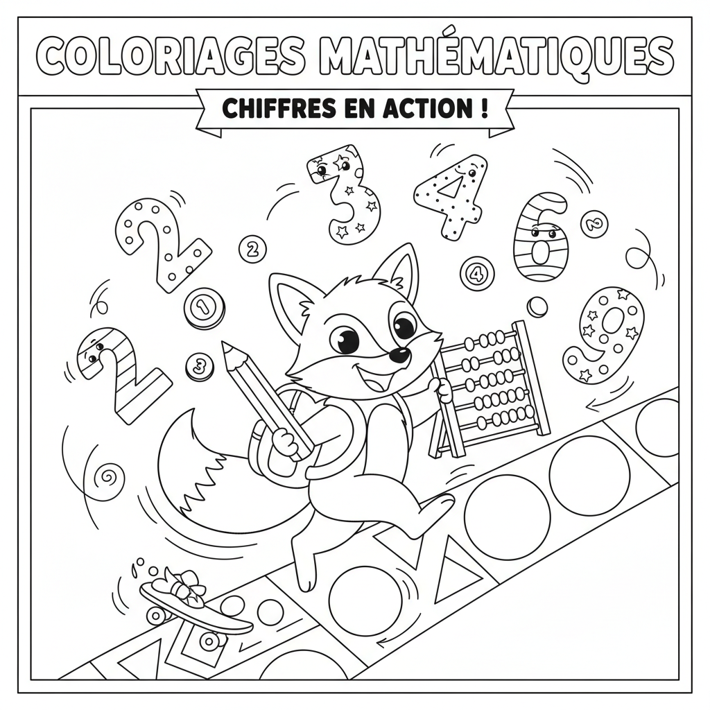 Coloriage coloriages mathématiques 5