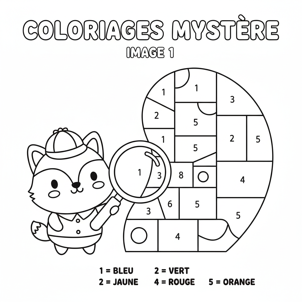 Coloriage Coloriages Mystere Gratuit à Imprimer