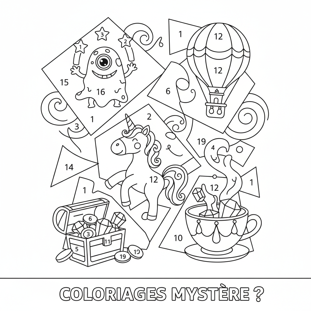 Coloriage coloriages mystere 5