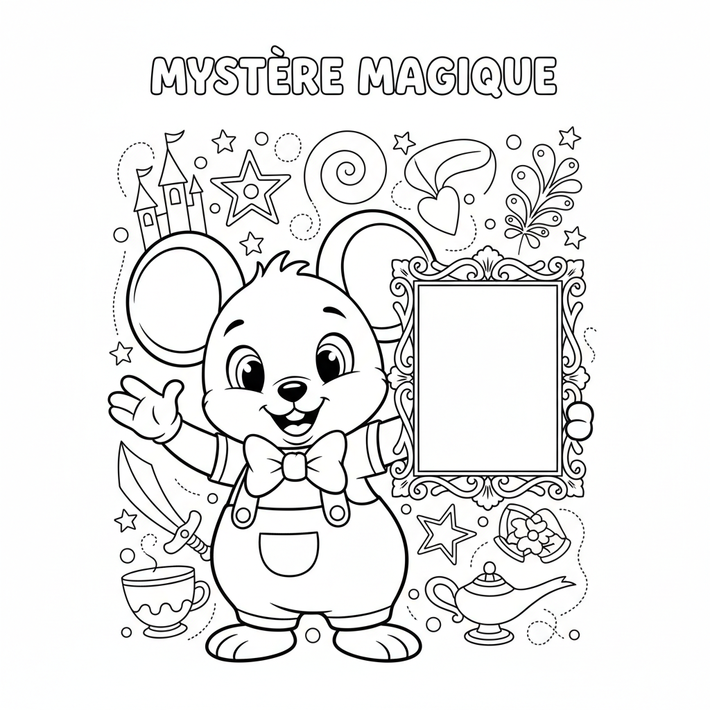 Coloriage coloriages mystere disney 1