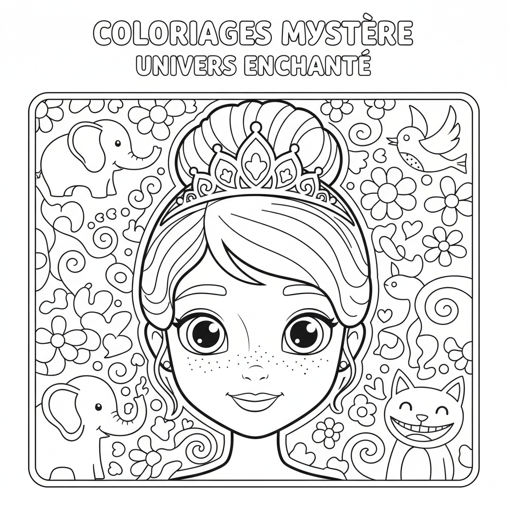 Coloriage coloriages mystere disney 4