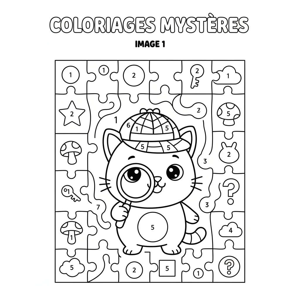 Coloriage coloriages mysteres 1
