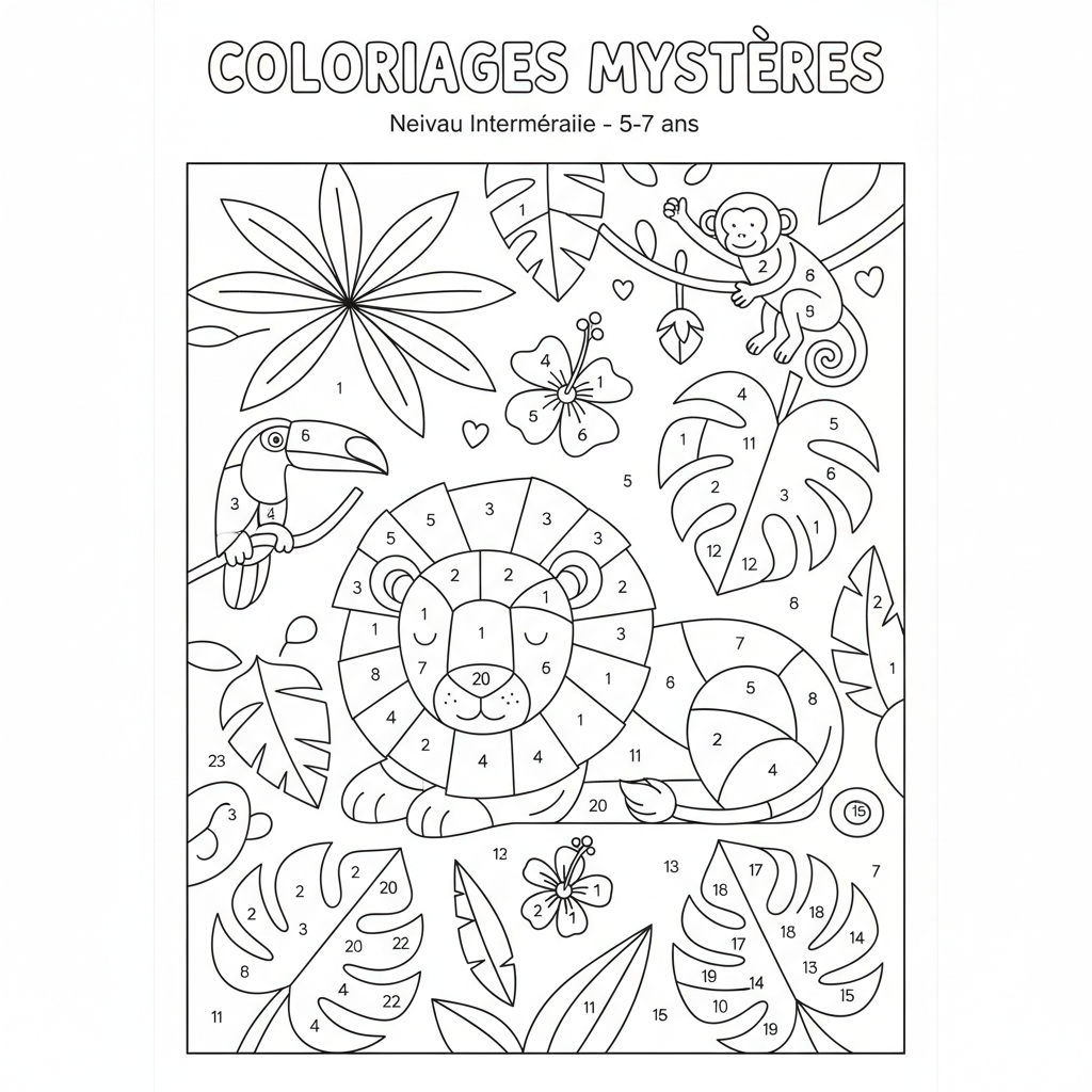 Coloriage coloriages mysteres 2