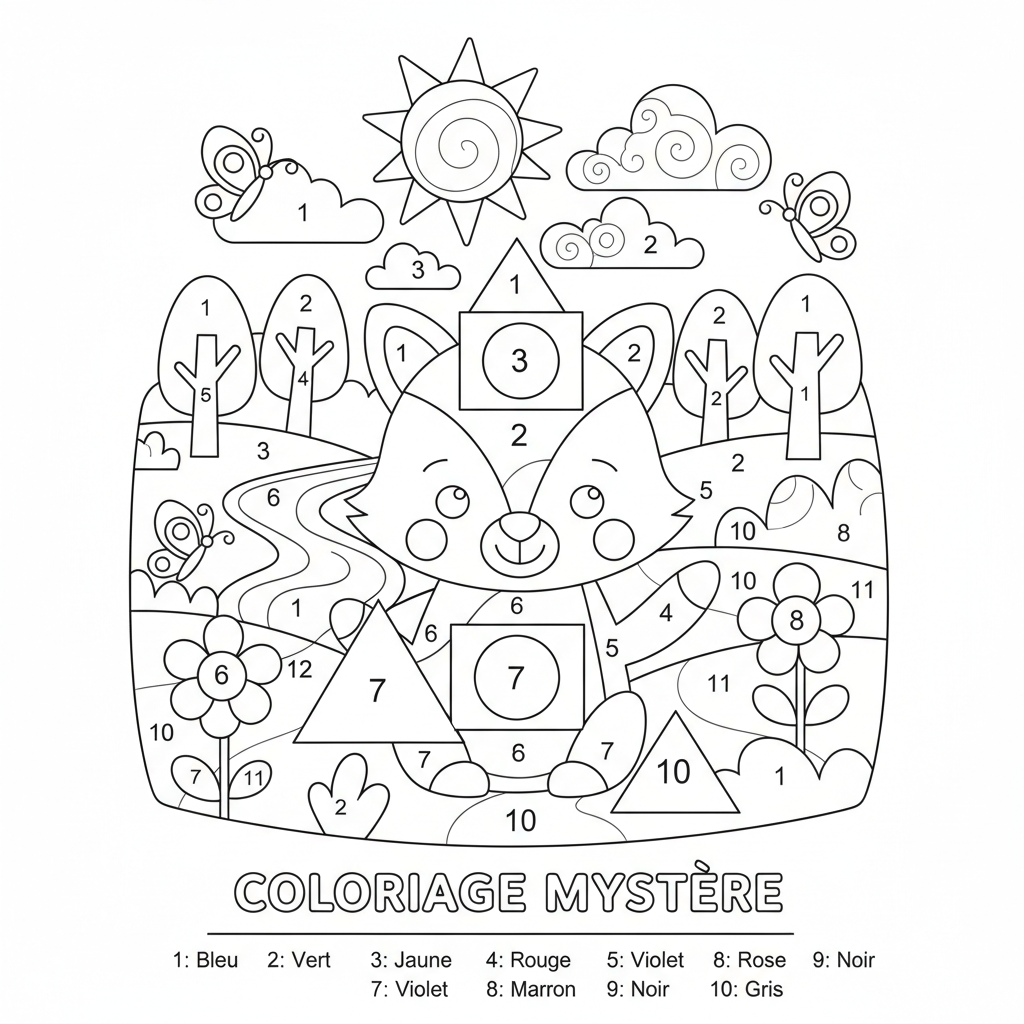 Coloriage coloriages mysteres 3