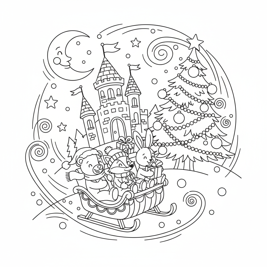 Coloriage coloriages noel disney 5