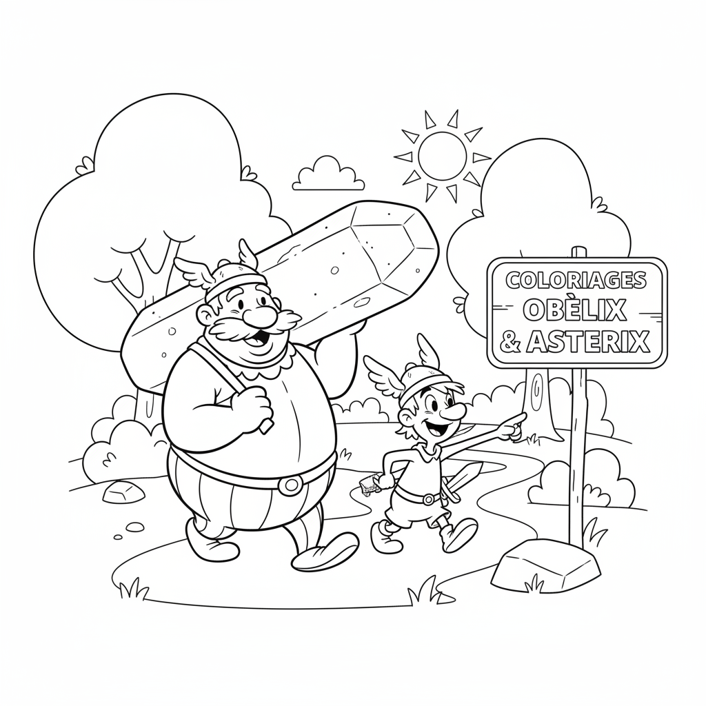 Coloriage coloriages obelix 3